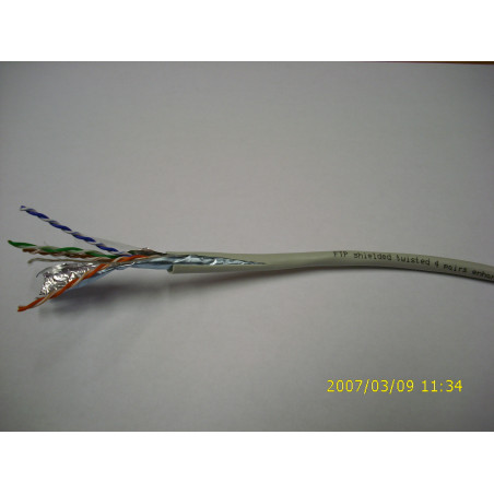 DATACOM FTP Cat5e PVC kábel 305m (lanko) sivý