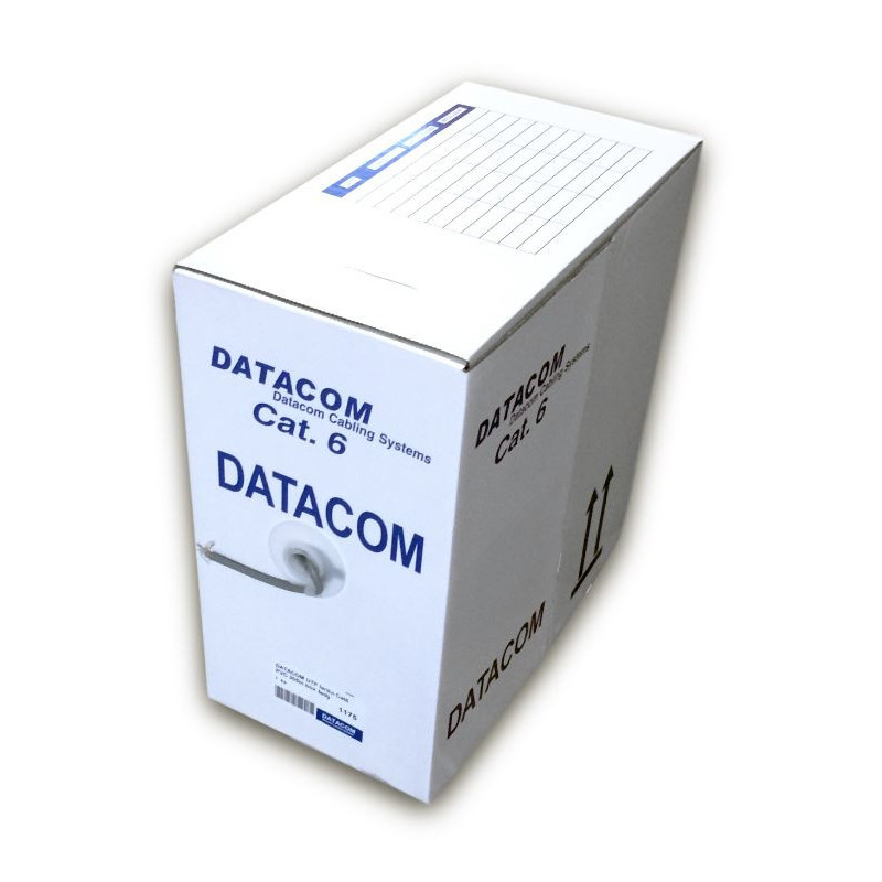 DATACOM UTP flex, Cat6 PVC, sivý, 305m, lanko