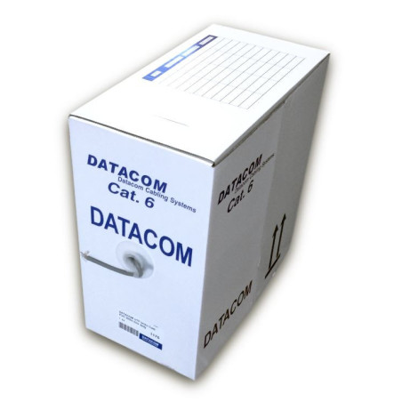 DATACOM UTP flex, Cat6 PVC, sivý, 305m, lanko