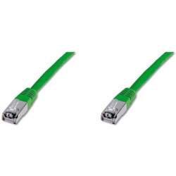 Patchkábel S/FTP, Cat6, 2xRJ45, 0,5 m zelený