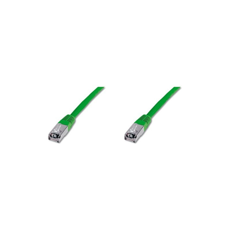 Patchkábel S/FTP, Cat6, 2xRJ45, 1m zelený