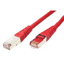 Patchkábel S/FTP, Cat6, 2xRJ45, 2m červený