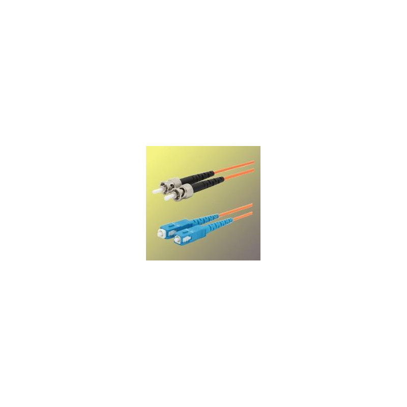 Optický patchkábel duplex ST-SC, 50/125 um MM, 15 m, OM2