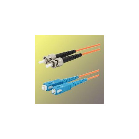 Optický patchkábel duplex ST-SC, 50/125 um MM, 15 m, OM2