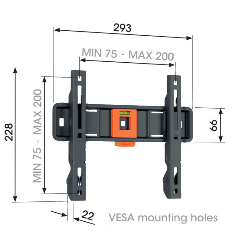 Vogel|s TVM 1203, fixný TV držiak pre obrazovky 19-50", 30 kg