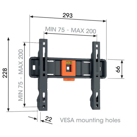 Vogel|s TVM 1203, fixný TV držiak pre obrazovky 19-50", 30 kg