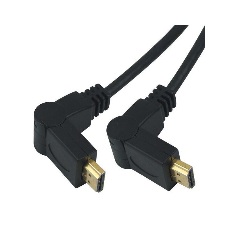 PremiumCord Kábel HDMI A - HDMI A M/M 15m, rotačný