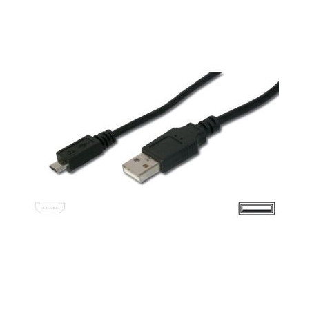PremiumCord Kábel micro USB, A-B 2m