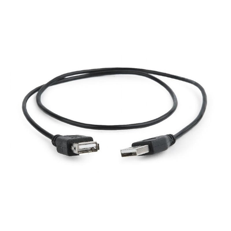 Gembird USB 2.0 extension cable, 0.75 m, black