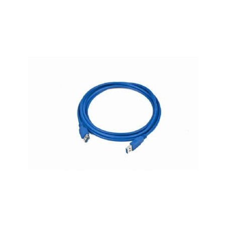 Kábel USB A-A 3m USB 3.0 predlžovací, modrý