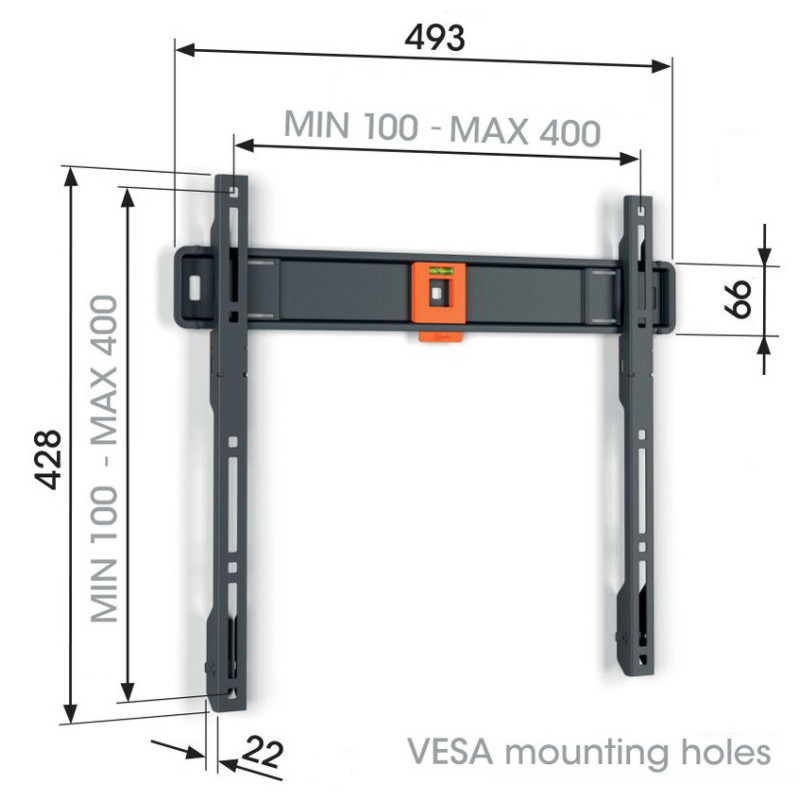 Vogel|s TVM 1403, fixný TV držiak pre obrazovky 32-77", 50 kg