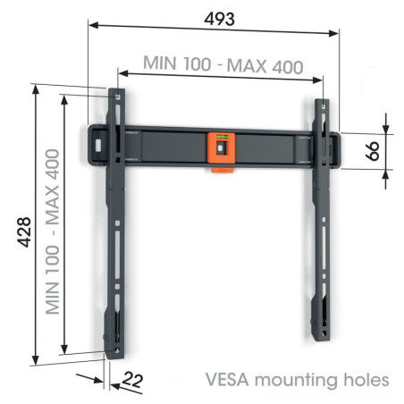 Vogel|s TVM 1403, fixný TV držiak pre obrazovky 32-77", 50 kg