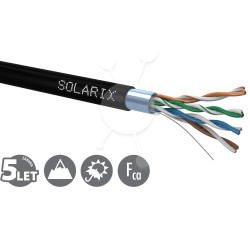 Inštalačný kábel Solarix CAT5E FTP PE Fca vonkajší 305m/box SXKD-5E-FTP-PE