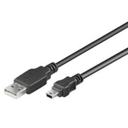 PremiumCord Kábel mini USB, A-B, 5pinov, 1m