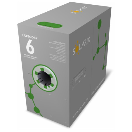 Inštalačný kábel Solarix CAT6 UTP PVC Eca 305m/box SXKD-6-UTP-PVC