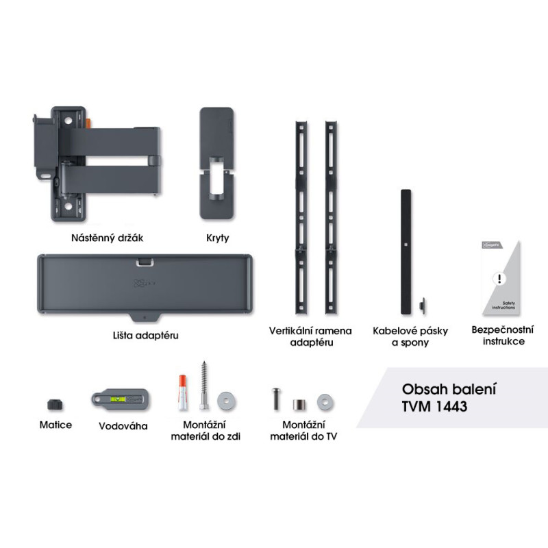 Vogel|s TVM1443, TV rameno s 3 kĺbmi pre displeje 32-65", 25 kg