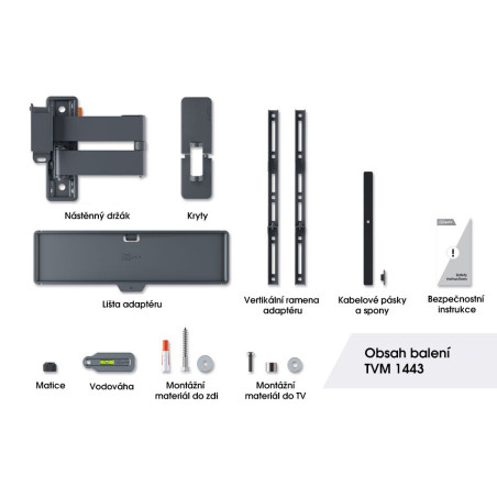Vogel|s TVM1443, TV rameno s 3 kĺbmi pre displeje 32-65", 25 kg