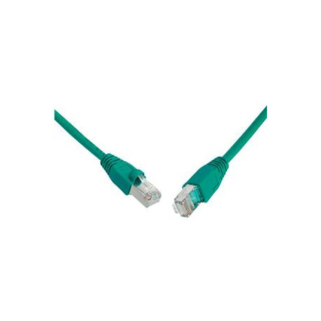 SOLARIX patch kábel CAT6 SFTP PVC 0,5m zelený