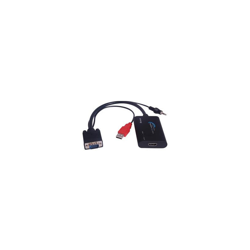 PremiumCord konvertor VGA+audio na HDMI