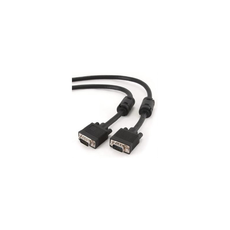 Kábel prípoj.monitor 15M/15M VGA, 5m, tieň,exferr.č
