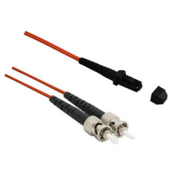 Optický patchkábel duplex MTRJ-ST 50/125 um MM, 1m, OM2