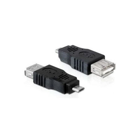 PremiumCord USB redukcia A/female-MicroUSB/male