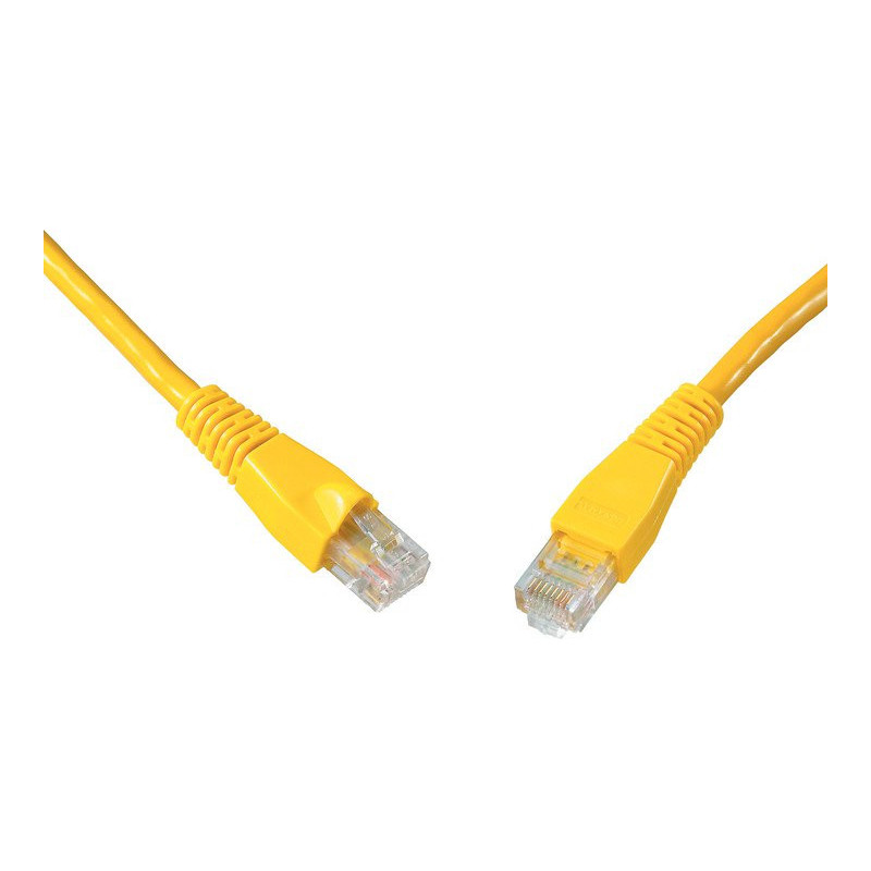 SOLARIX patch kábel CAT6 UTP PVC 2m žltý snag proof