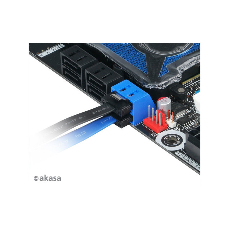AKASA - Proslim - Sata kábel - 30 cm