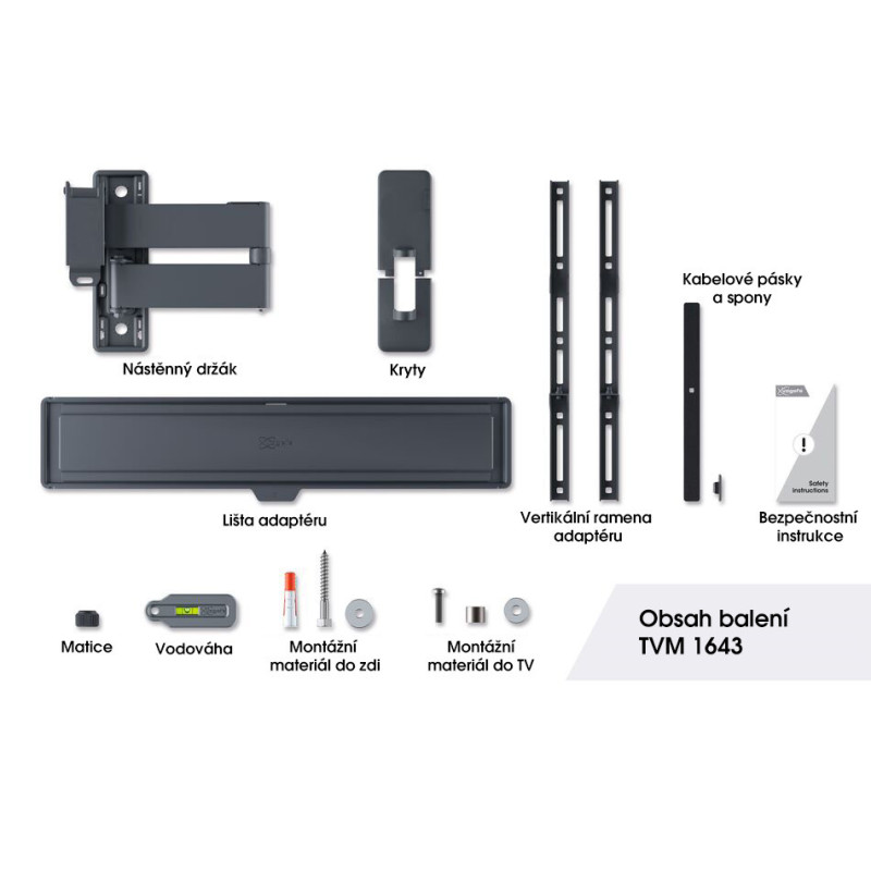 Vogel|s TVM 1643, TV rameno s 3 kĺbmi pre 40-77", 35 kg