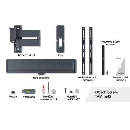 Vogel|s TVM 1643, TV rameno s 3 kĺbmi pre 40-77", 35 kg