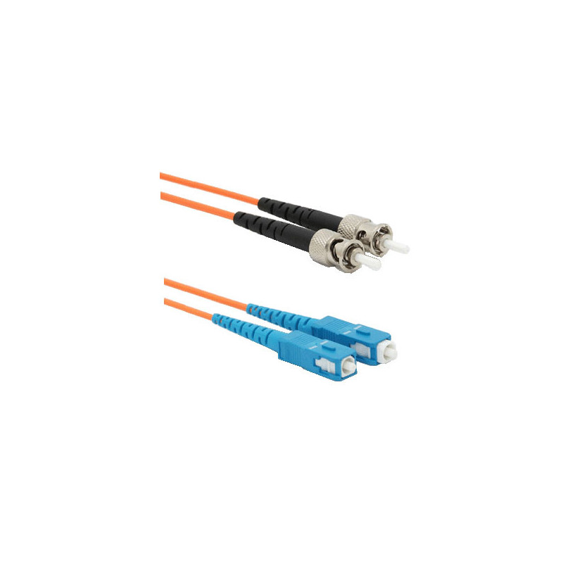Optický patchkábel duplex ST-SC, 62,5/125 um MM, 8m, OM1