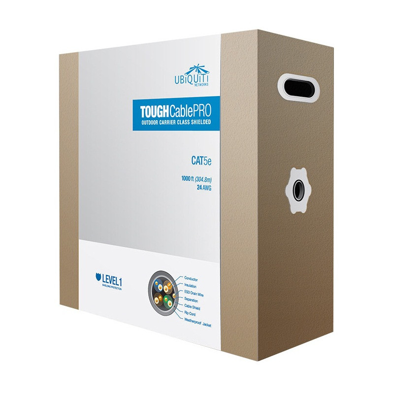 Ubiquiti UISP-Cable-Pro - Tough Cable TC-Pro, FTP kábel vonkajší Cat5e, 305m