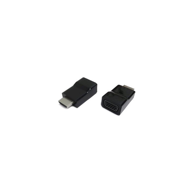 Kab. redukcia HDMI na VGA, M/F, čierna