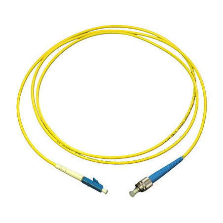 Optický patchcord duplex 9/125 LC-FC, PC 15m, OS2