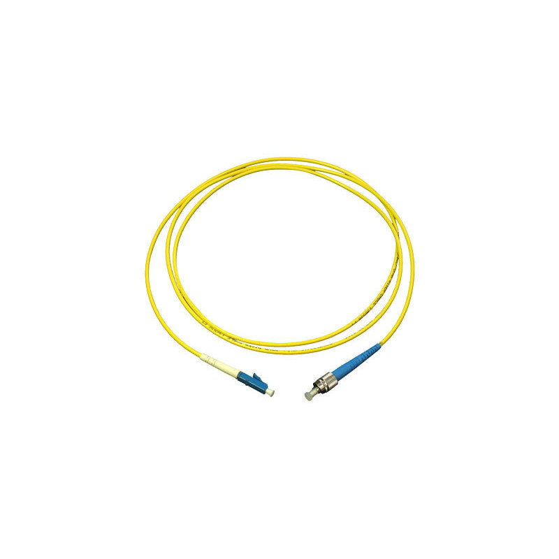 Optický patchcord duplex 9/125 LC-FC, PC 15m, OS2