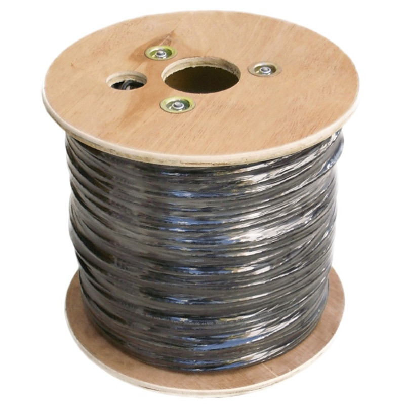 DATACOM UTP drôt CAT6 PE 500m box čierny OUTDOOR