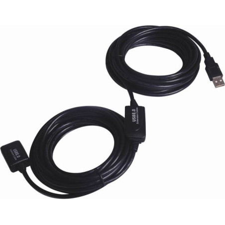PremiumCord USB 2.0 repeater a predlžovací kábel A/M-A/F 25m