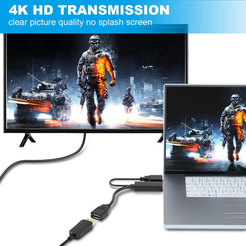 PremiumCord adaptér HDMI to DisplayPort Male/Female s napájaním z USB