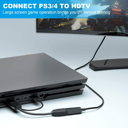 PremiumCord adaptér HDMI to DisplayPort Male/Female s napájaním z USB