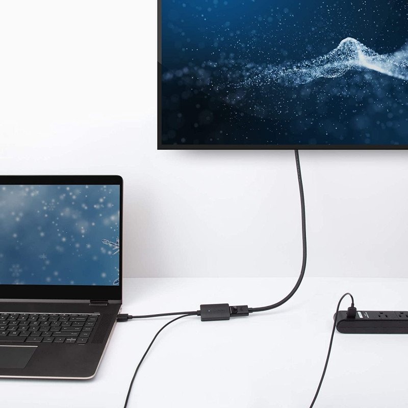 PremiumCord adaptér HDMI to DisplayPort Male/Female s napájaním z USB