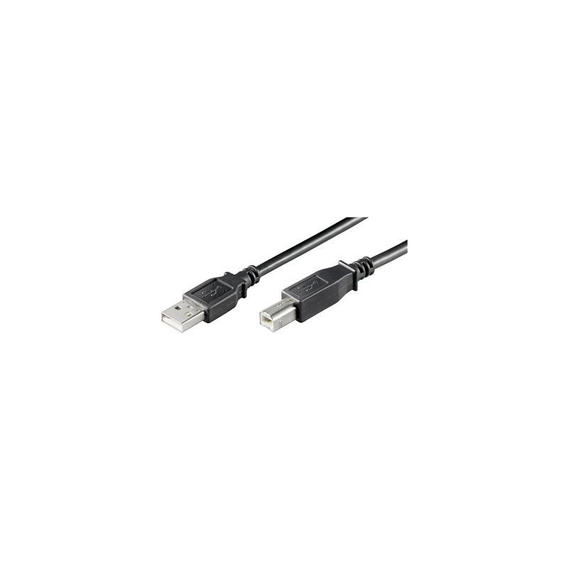 PremiumCord Kábel USB 2.0, A-B, 3m, čierny