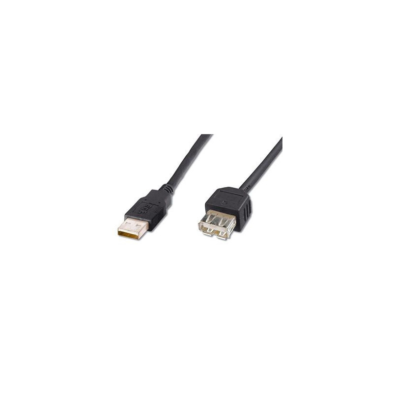 PremiumCord USB 2.0 kábel predlžovací, A-A, 2m, čierny
