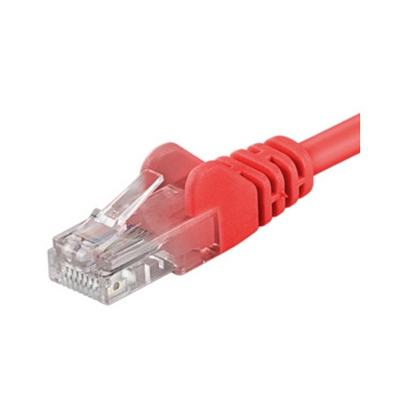 PremiumCord Patch kábel UTP RJ45-RJ45 CAT6 0.5m červená