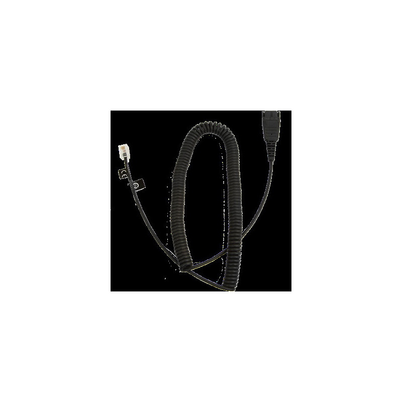 Jabra QD-RJ10, 0,5-2 m, coiled, Siemens