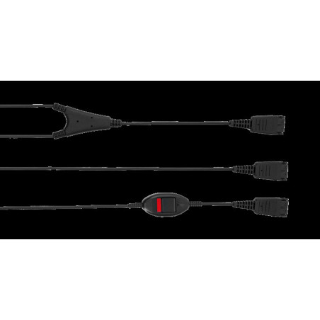 Jabra Supervisor Y-cord, QD-2xQD (mute switch)