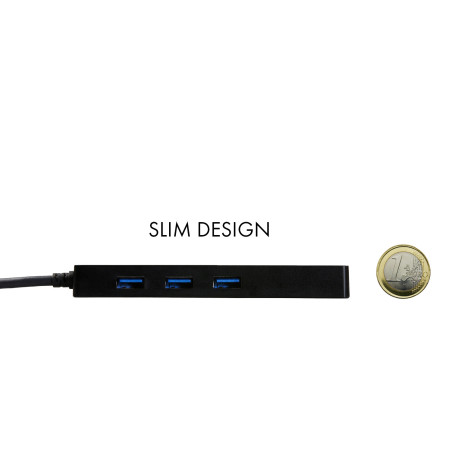 i-tec USB 3.0 SLIM HUB 3 Port With Gigabit LAN