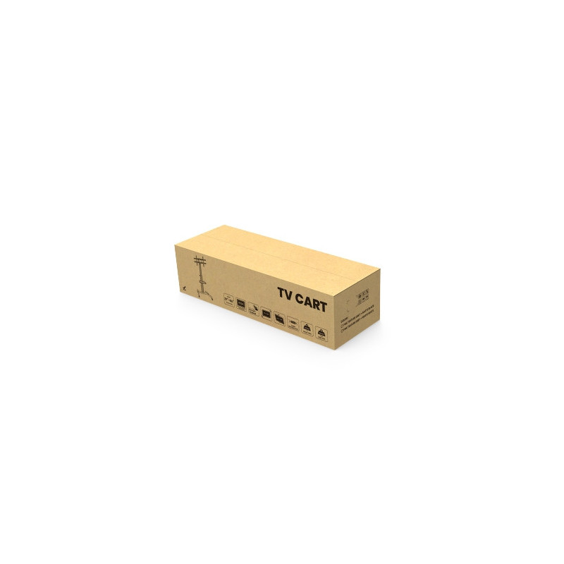 ALU pojazdný stojan Brateck FS44-46TW pre TV 37"-86" 50kg police