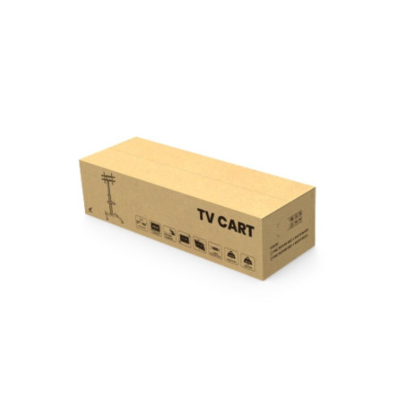 ALU pojazdný stojan Brateck FS44-46TW pre TV 37"-86" 50kg police