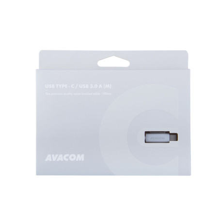 Kábel AVACOM TPC-100S USB - USB Type-C, 100cm, strieborná