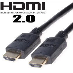 PremiumCord HDMI 2.0 High Speed+Ethernet, pozlátené konektory, 2m